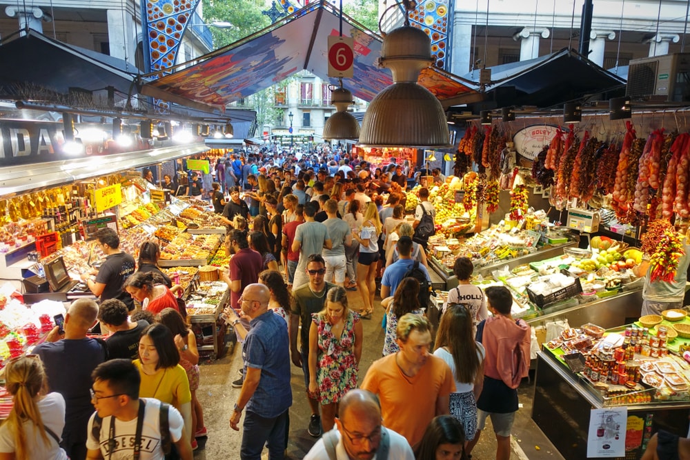 Mercado em Barcelona - Living Tours