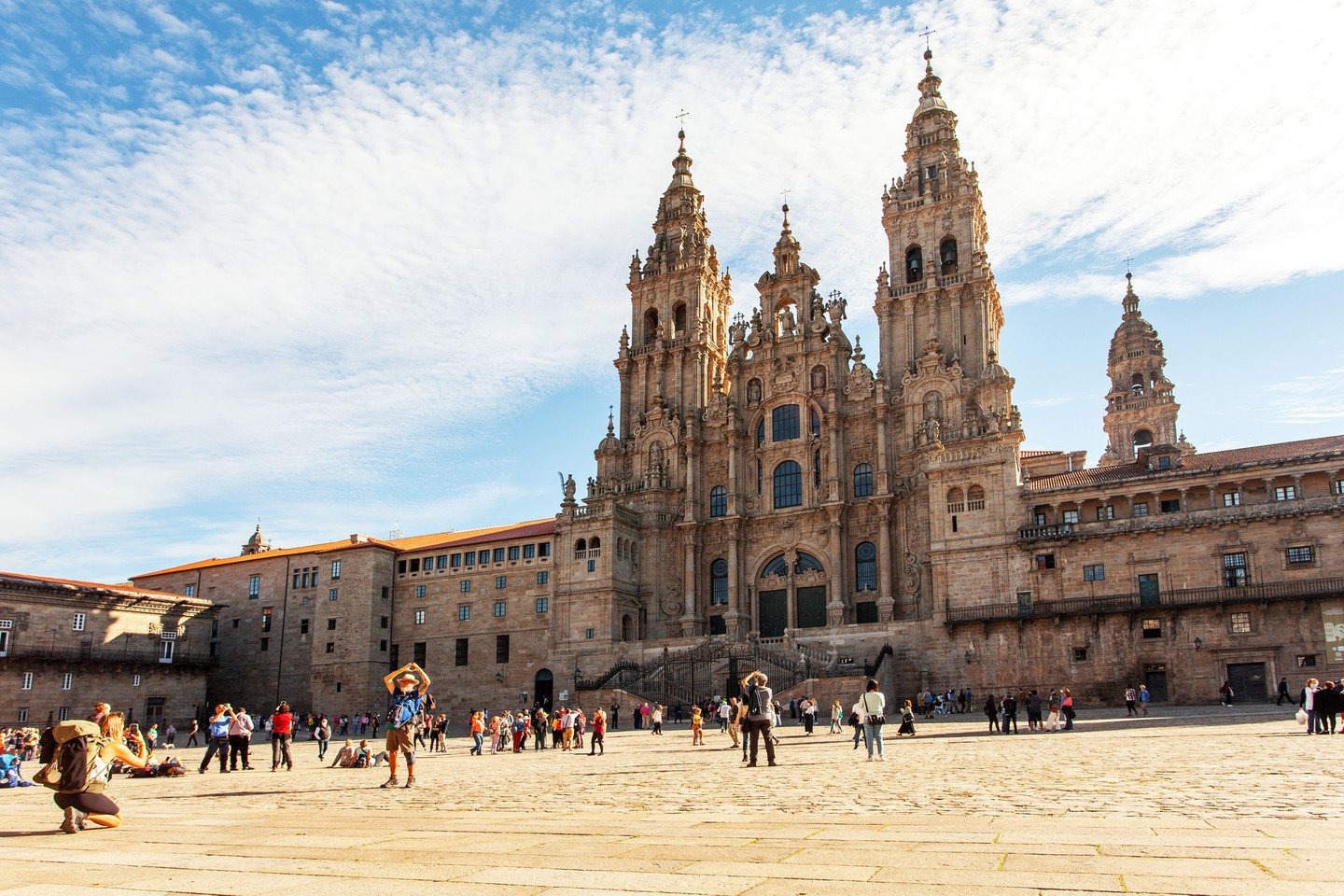 Visita a pé à parte antiga de Santiago de Compostela